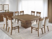 Conjunto Mesa de Jantar Queen com 08 Cadeiras 1.50 x 1.50 Quadrada